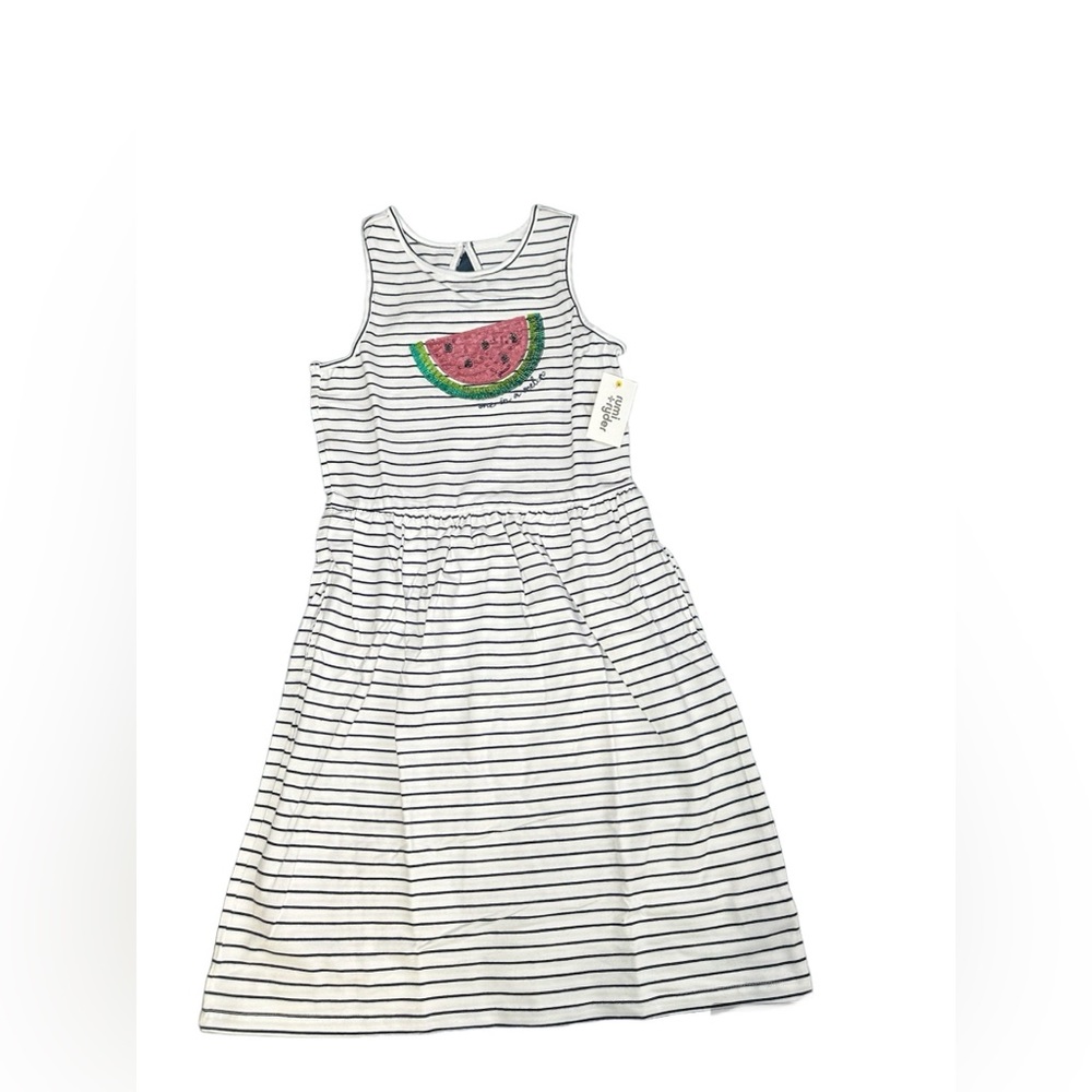 Rumi + Ryder Girls Striped Sequins Watermelon Dress Size Large (12-14)